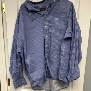 Ariat Blue Casual Button Down Shirt